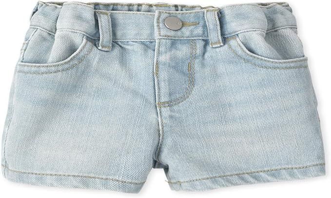 The Children's Place Baby Girls' Denim Shorts | Amazon (US)