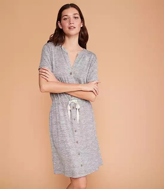 Lou & Grey Brushmarl Shirtdress | LOFT