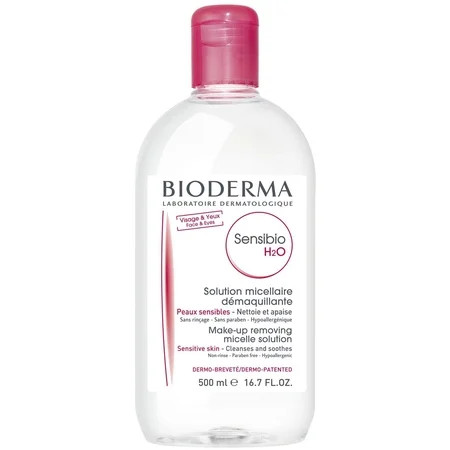Bioderma Sensibio H2O Soothing Micellar Cleansing Water and Makeup Removing Solution for Sensitive Skin 16.7 fl oz | Walmart (US)