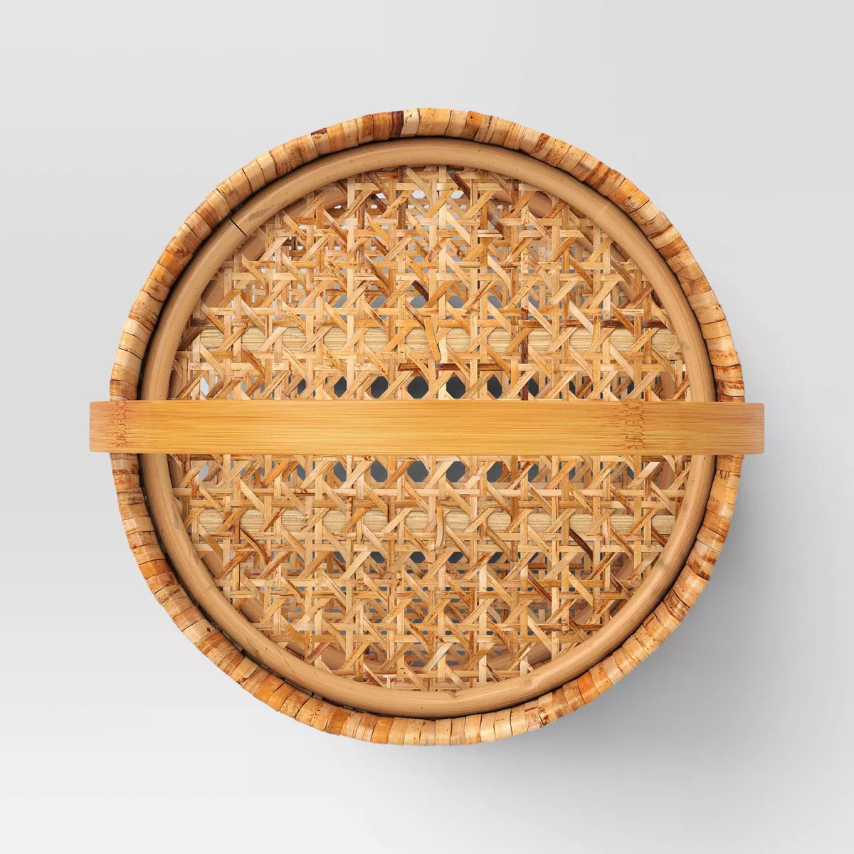 11" Rattan Cane Serving Tiered Stand - Threshold™ | Target