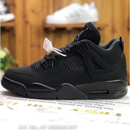 Estoque Pronto Air Jordan 4 Retro black Cat-Light Graphite Todos Os Tênis Pretos AJ4 CU1110-010 ... | Shopee (BR)