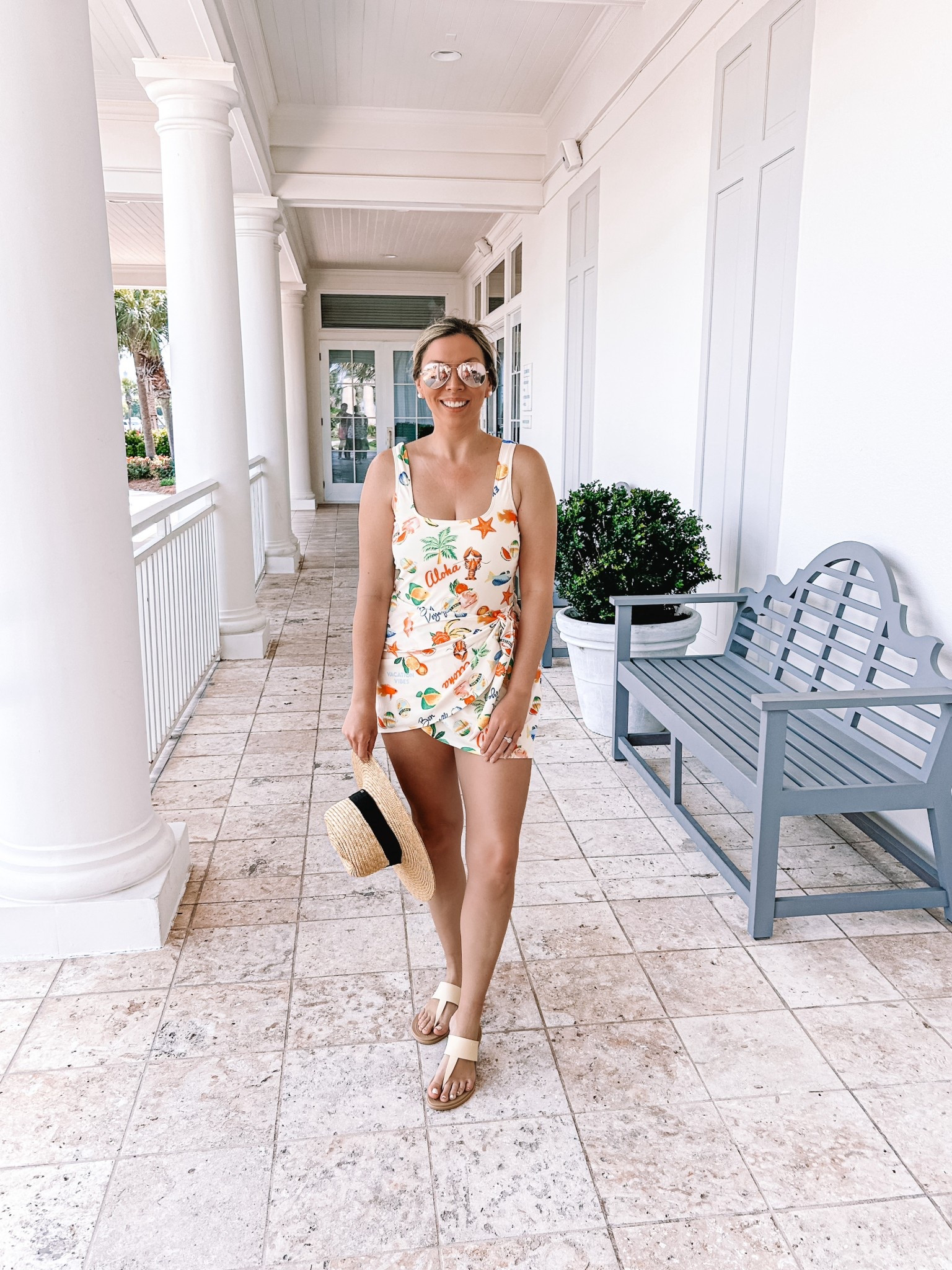 The best mom swimsuit ever + my favorite straw beach hat that I’ve had for years. The quality is excellent!

#LTKSwim