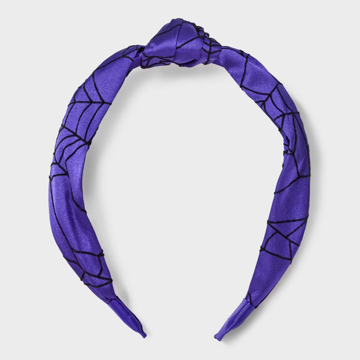 Halloween Spider Web Top Knot Headband - Purple | Target