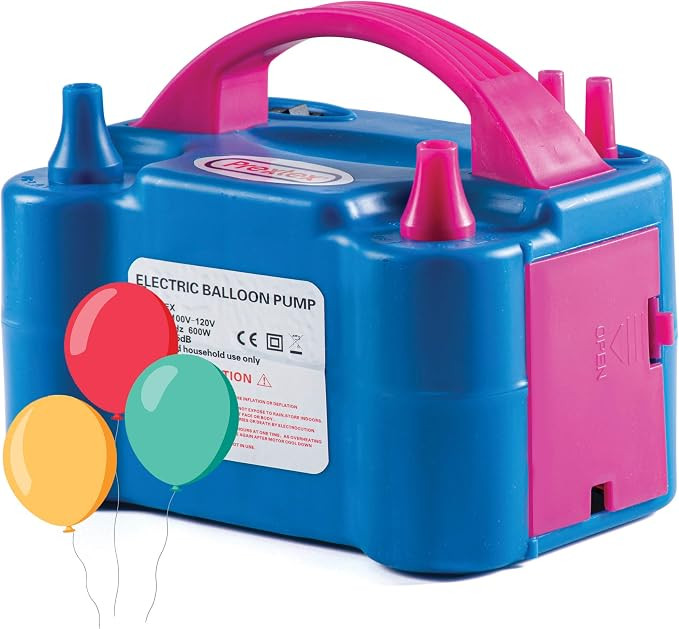 Prextex Electric Balloon Pump - Portable Air Blower Dual Nozzle Balloon Inflator for Fast and Eas... | Amazon (US)