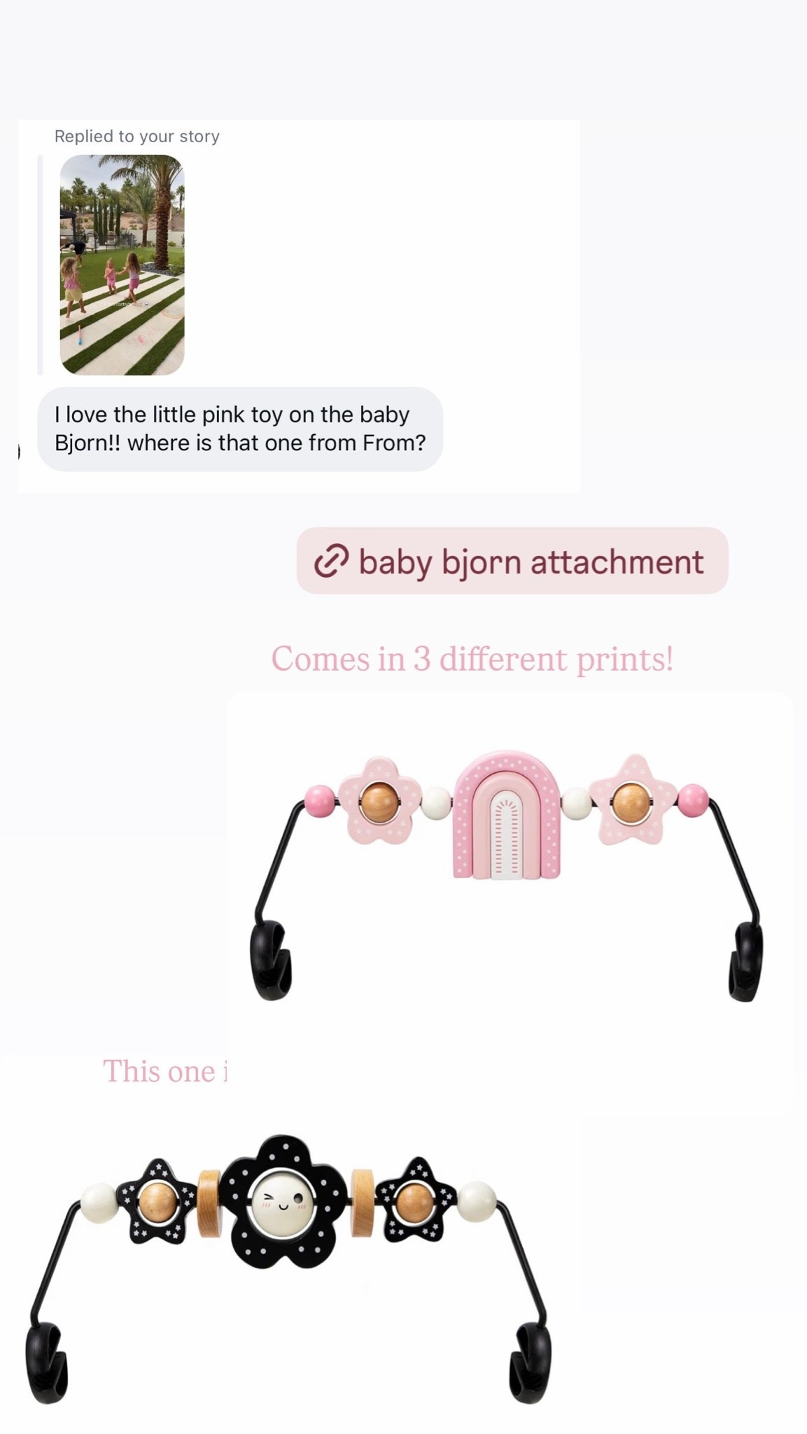 Baby bjorn attachment

#LTKBaby