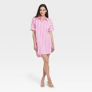 Women's Short Sleeve Shirtdress - A New Day™ | Target