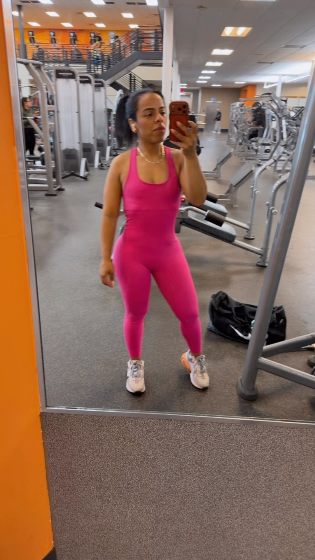 The perfect pink jumsuit!! 

#LTKPetite #LTKfitnessgoals #LTKmomlife