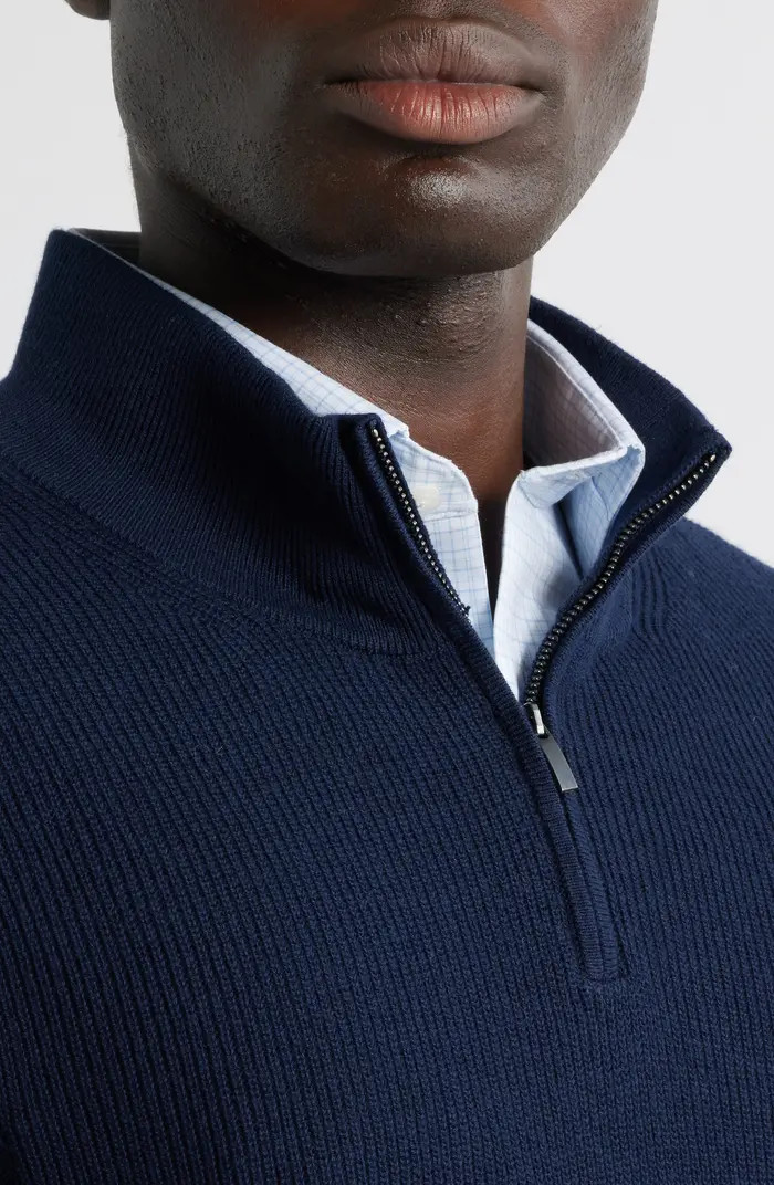 Cotton & Cashmere Quarter Zip Sweater | Nordstrom