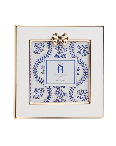 4x4 Bow Embossed Frame | TJ Maxx