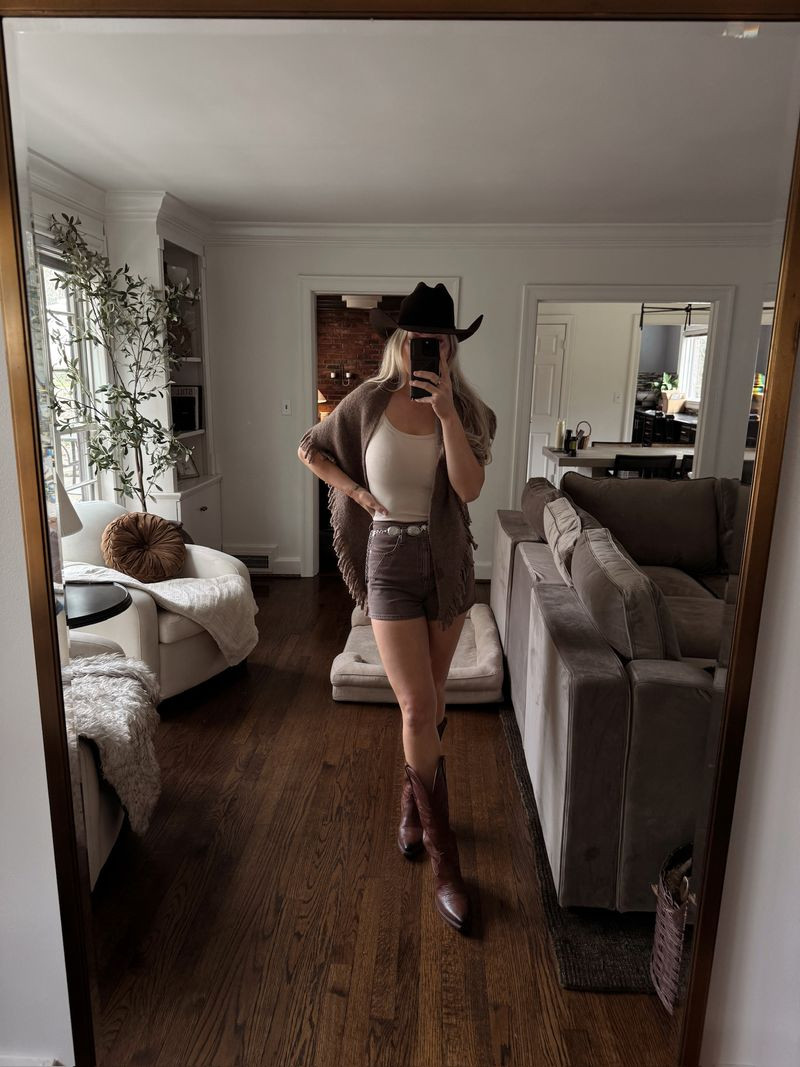 Styling this outfit with brown boots!
 

 #LTKFestival #LTKootd #LTKSeasonal