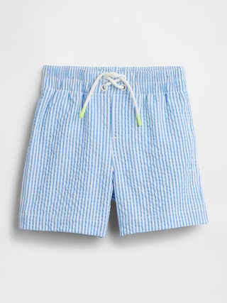 Baby & Toddler Seersucker Swim Trunks | Gap (CA)
