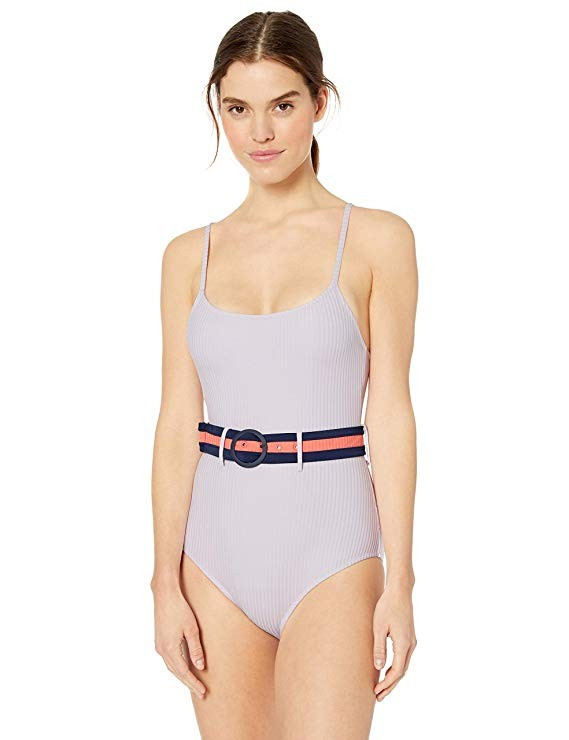 Jessica Simpson Women's Belted One-Piece Swimsuit | Amazon (US)