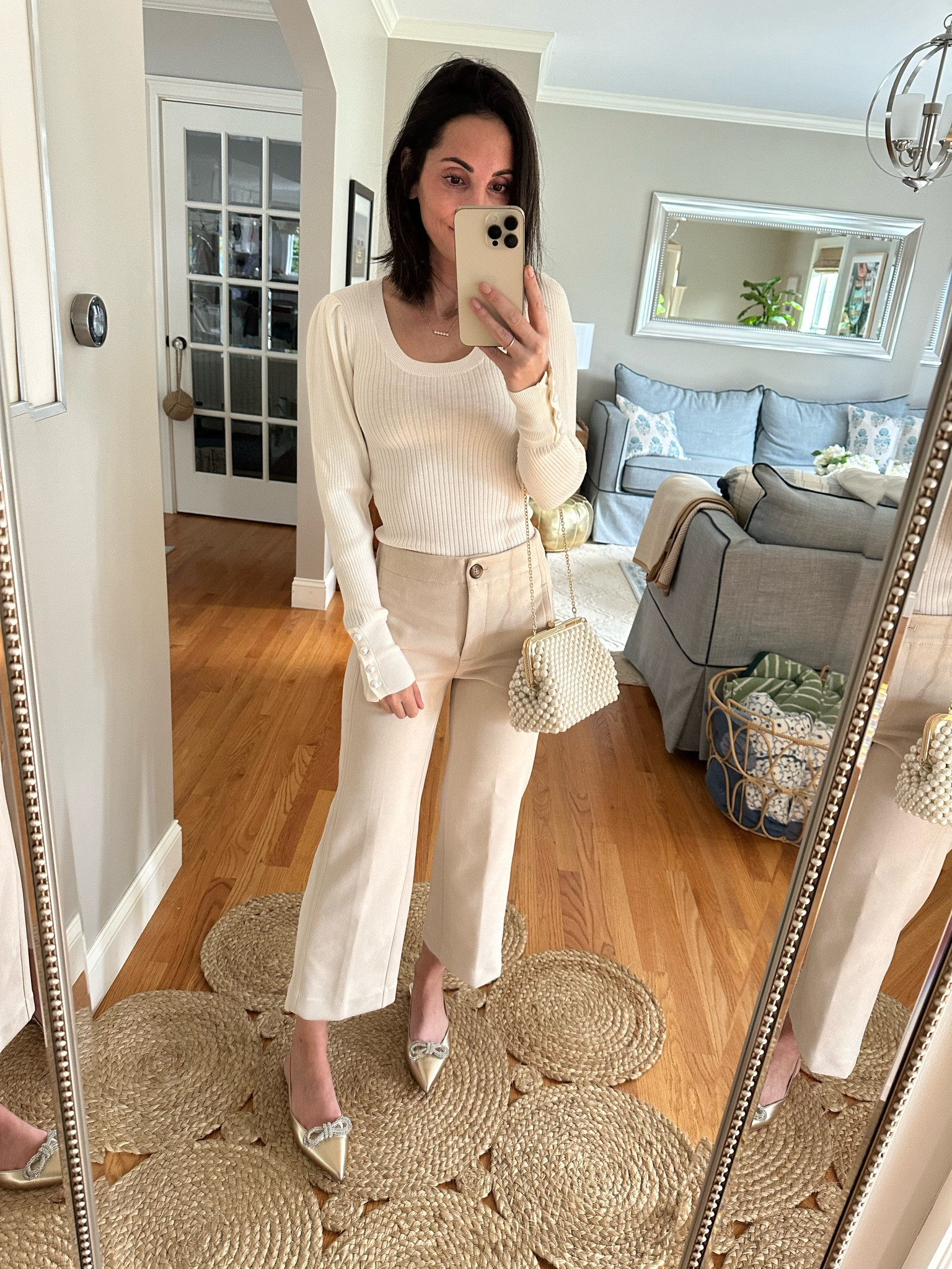 Xxs in sweater 
00 petite in pants 
Shoes- tts


#LTKHolidaySale #LTKHoliday #LTKSeasonal