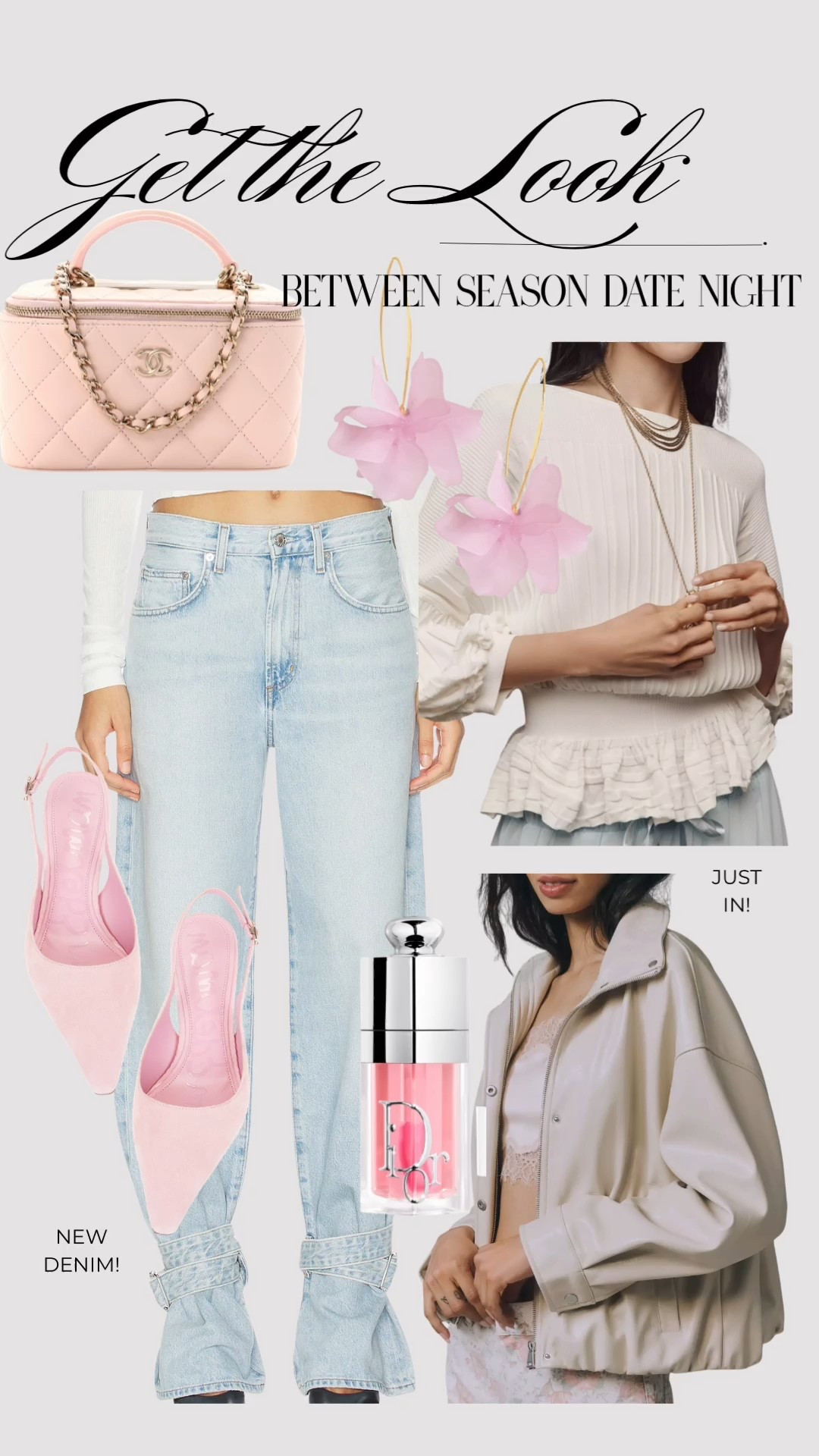 Lighter layers in between weather date night outfit!🤍🌸 

Spring outfit. Date night. Date night look. Denim. Jeans. Beauty. 

#LTKootd #LTKSeasonal