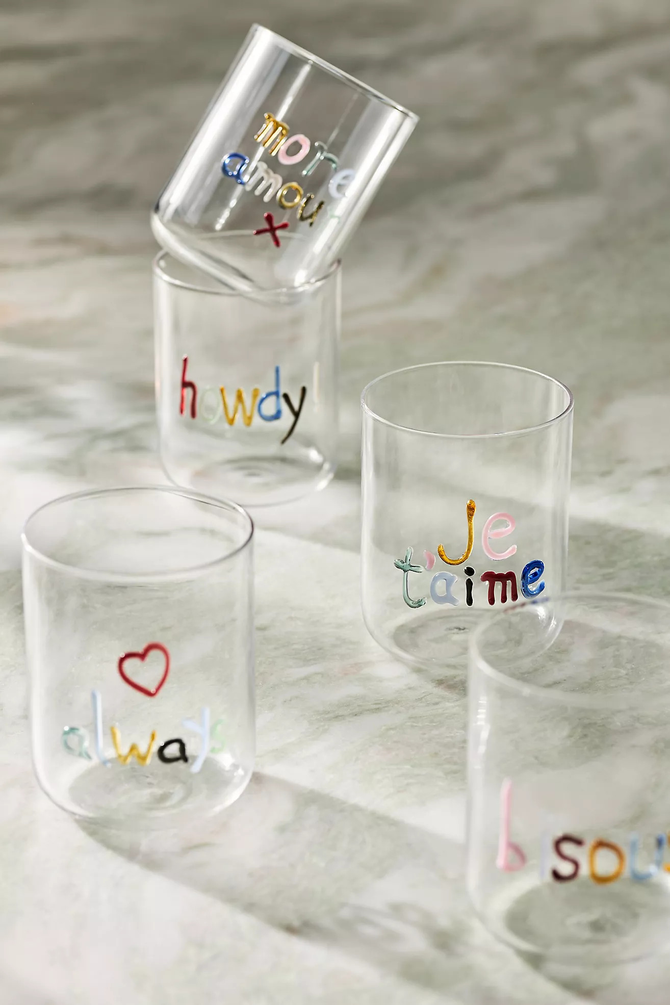 Love Notes Juice Glass | Anthropologie (US)