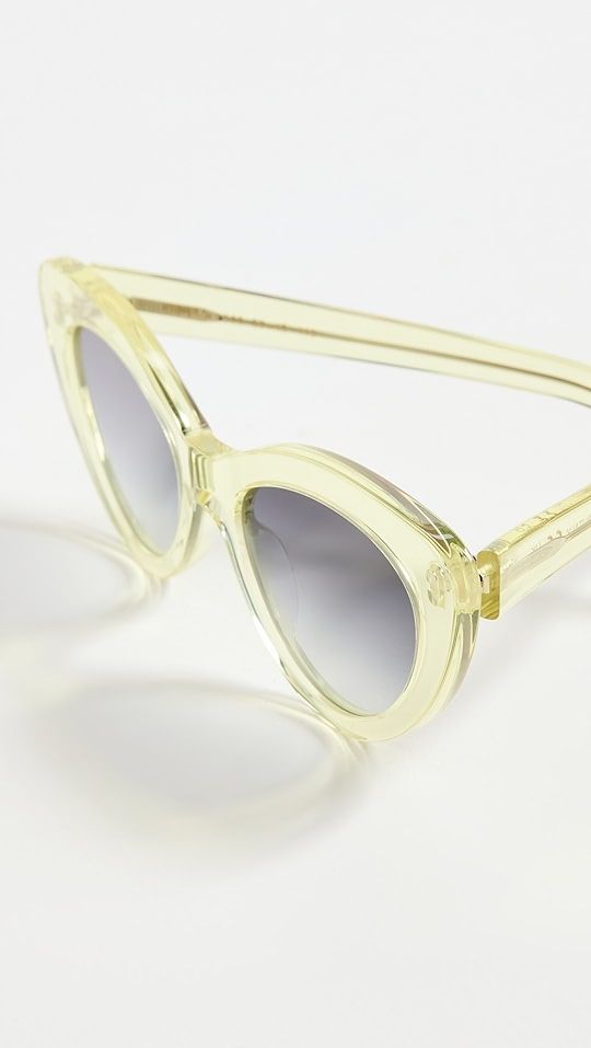 Pamela Neon Lemon Sunglasses with Gradient Lenses | Shopbop