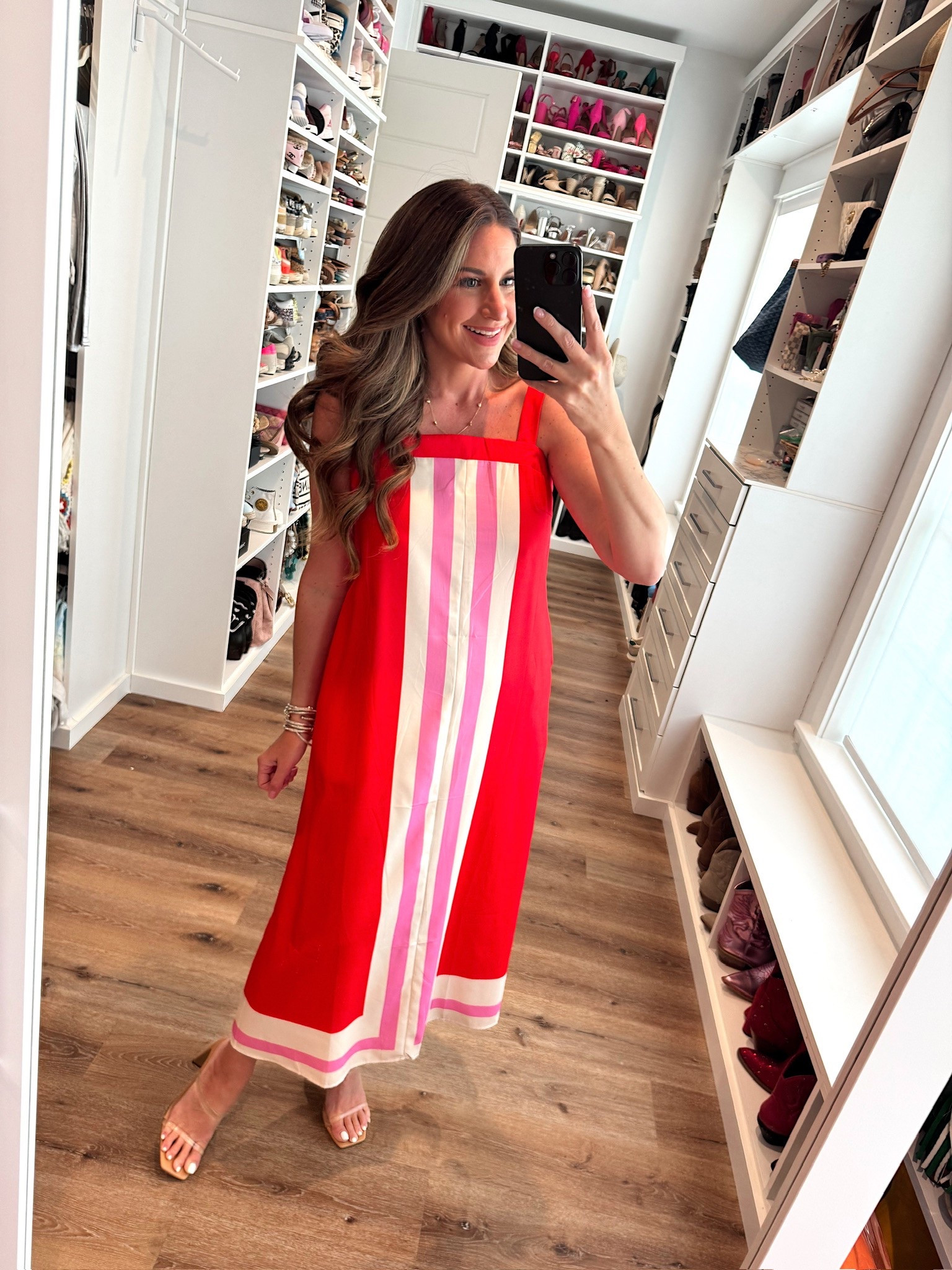 In a medium spring event guest maxi, heels and accessories- fits tts.

#LTKWedding #LTKSeasonal #LTKStyleTip