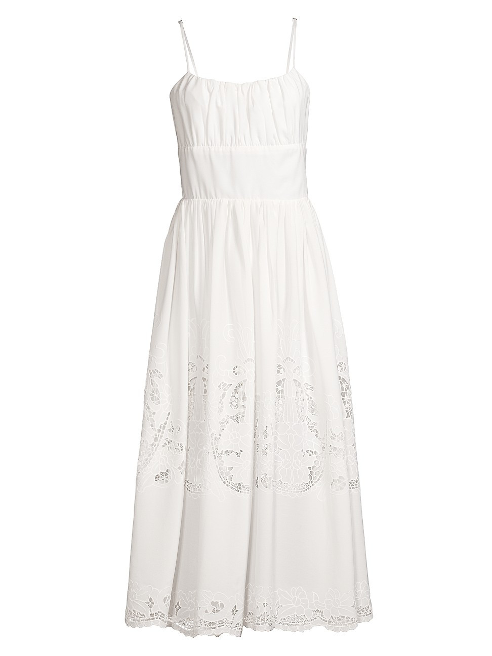 Women's Lucia Sleeveless Eyelet Maxi Dress - White - Size Large - White - Size Large | Saks Fifth Avenue