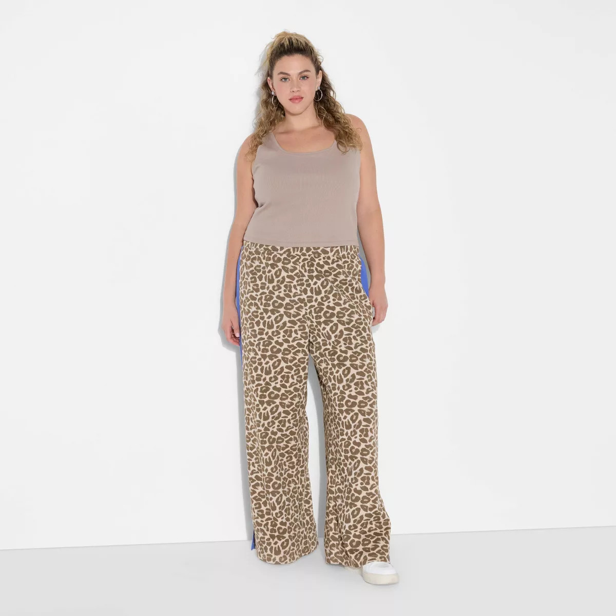 Women's Leopard Print Pull-On Graphic Pants - Brown XS | Target
