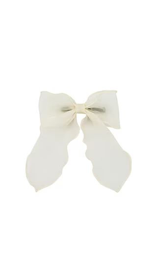 Bow Barrette in Oyster | Revolve Clothing (Global)