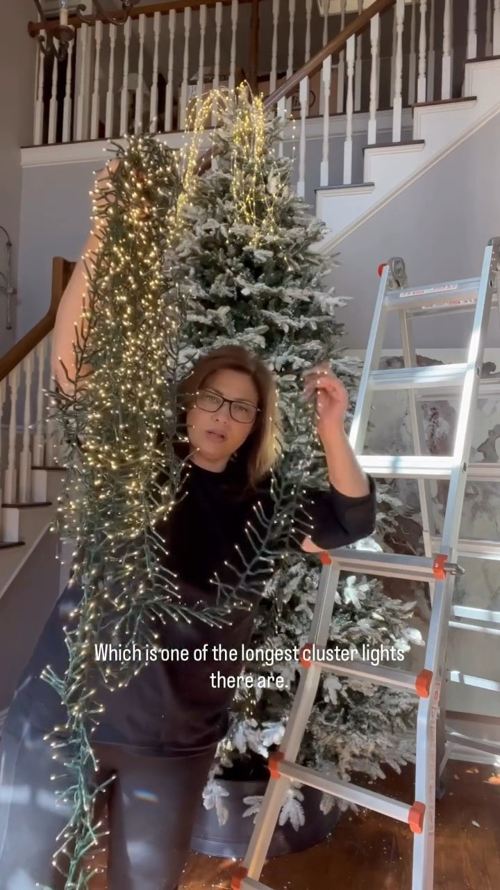 ✨Let’s talk Cluster Lights!✨

These 50-foot connectable cluster lights pack a punch — 1,500 lights per strand! 💡 That’s a lot of sparkle! ✨

Each strand is 50 feet long, and you can connect up to three together for even more glow and coverage. Perfect for wrapping trees, garlands, or staircases when you want that designer-level shine. 🌟

Comment “Cluster” for links, and follow for more Christmas lighting tips and tricks! 🎄💫

#ClusterLights #ChristmasTree #Lights #HolidayHangups #ChristmasDecor #ChristmasLights #HolidayDecor #Christmas