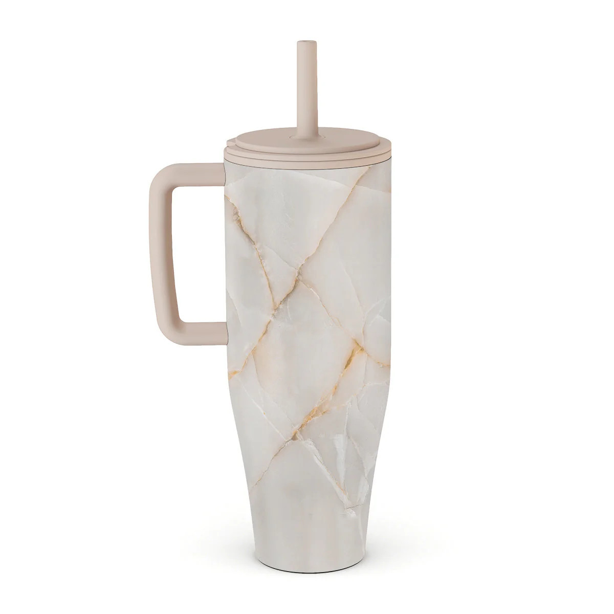 Vanilla Sand - Marble All Day Leakproof Tumbler | BURGA