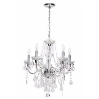 Hampton Bay Maria Theresa 6-Light Chrome with Clear Acrylic Chandelier HM-21022402 - The Home Dep... | The Home Depot