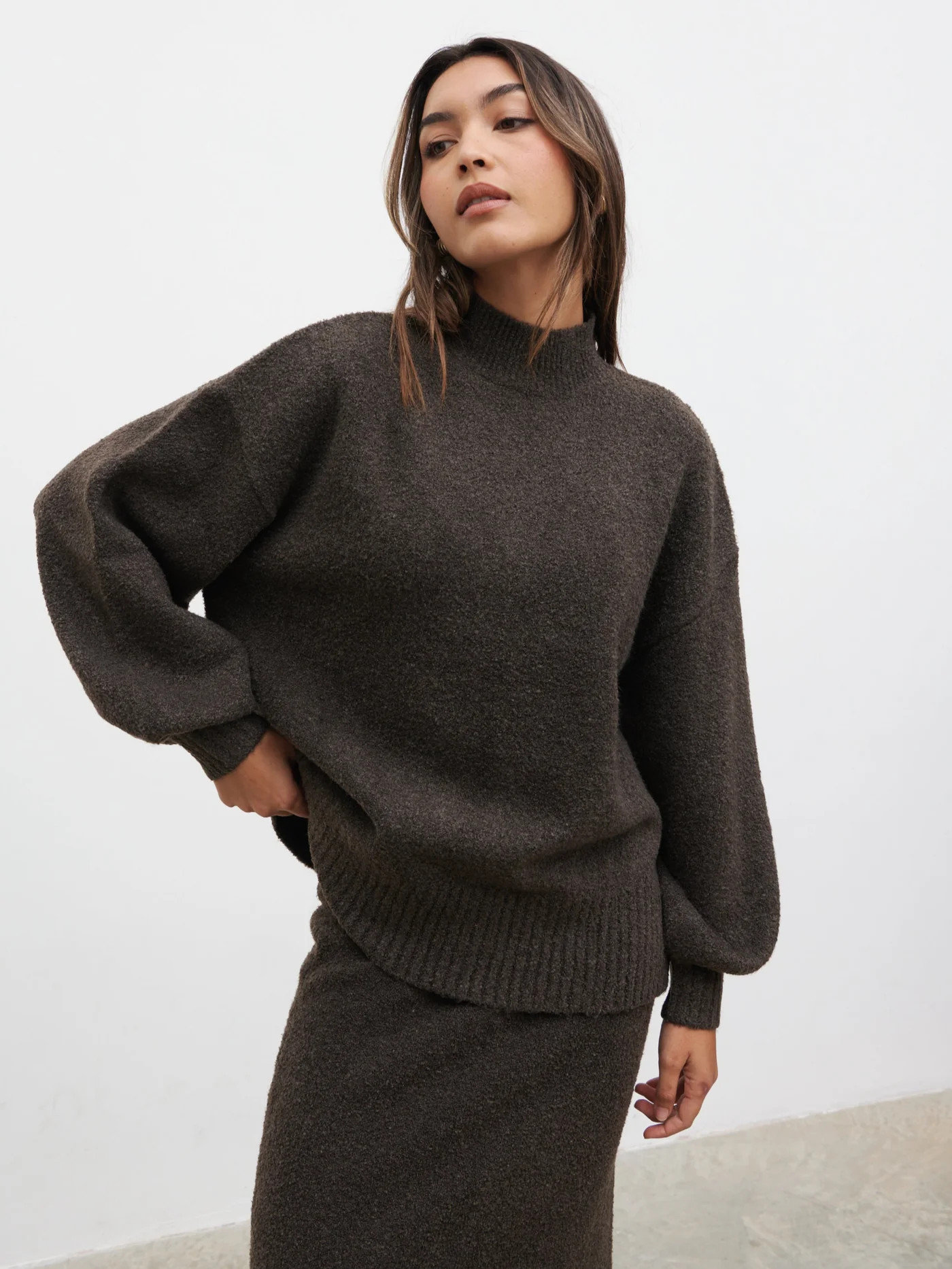 Camille Balloon Sleeve Knit Jumper | Pretty Lavish (UK)