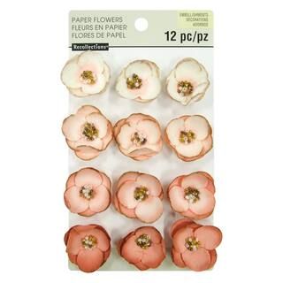 Pink Beaded Paper Flower Embellishments By Recollections™ | Michaels Stores