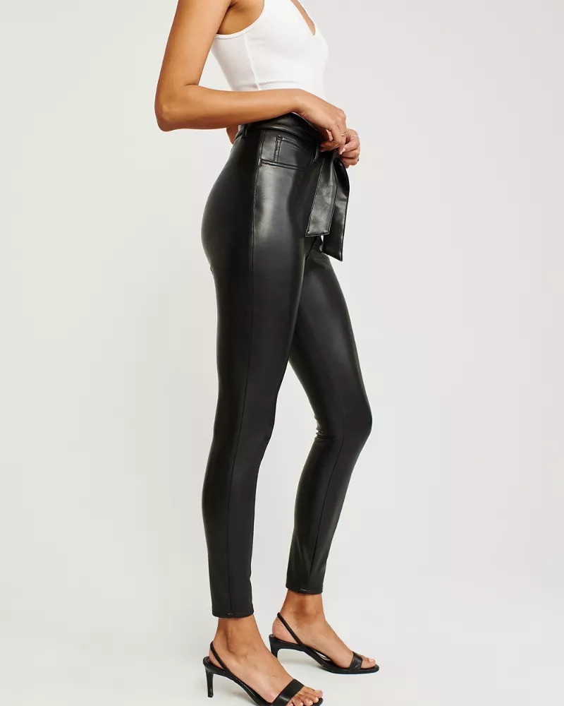 Ultra High Rise Faux Leather Leggings | Abercrombie & Fitch US & UK
