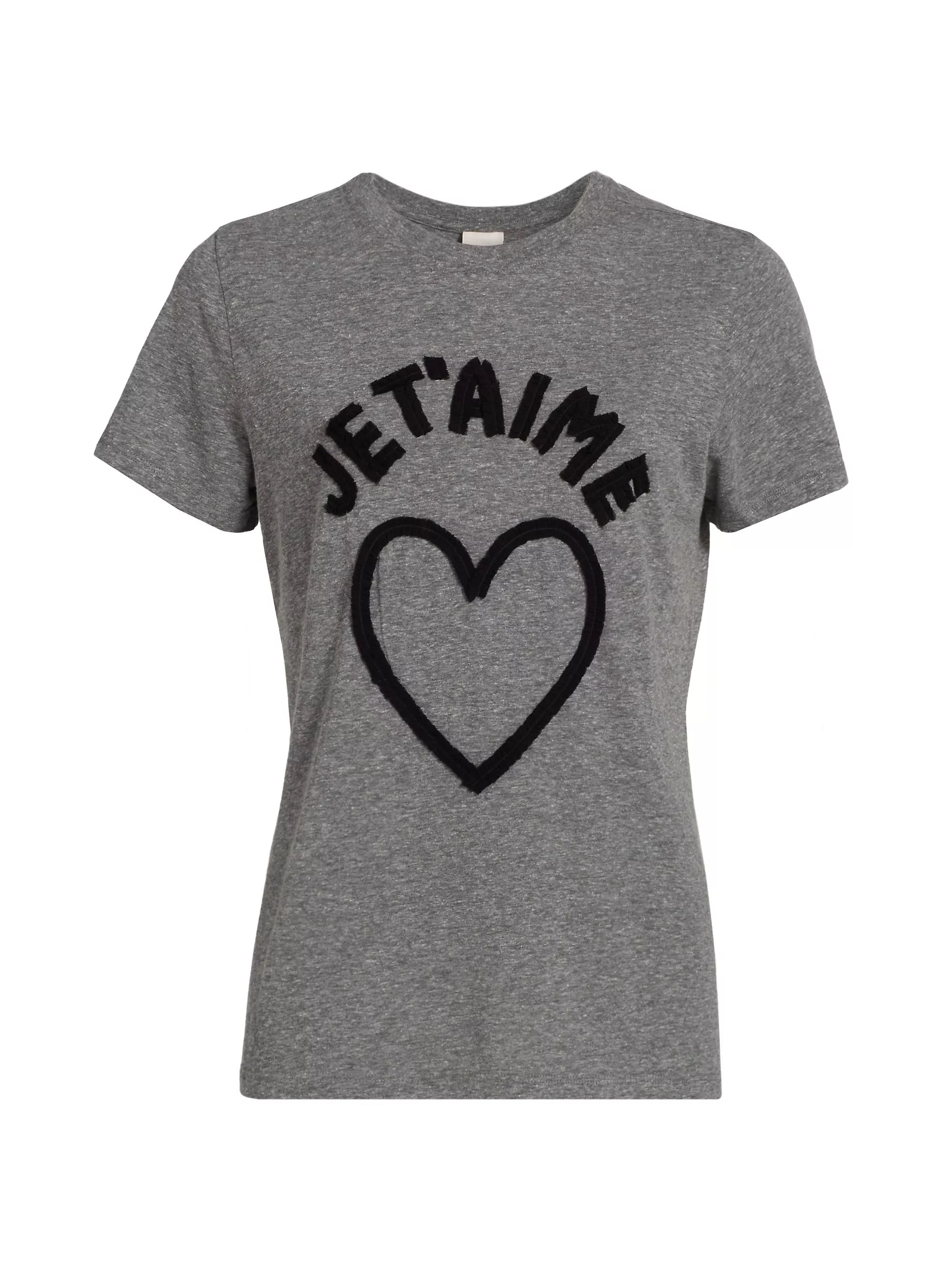 Je T'aime Heart Slub T-Shirt | Saks Fifth Avenue