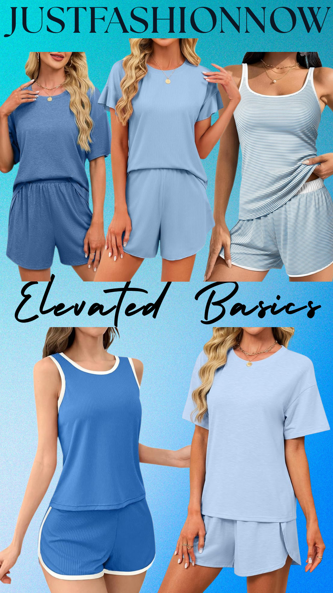 These Elevated Basics are my TOP SELLERS for a reason 🩵 

If you love super soft, effortless, throw-on-and-go outfits that still look put together… this is it.

From JustFashionNow on Amazon — affordable, insanely comfy, and perfect for that winter → spring transition.

☁️ Ribbed Flutter Sleeve Lounge Set – Powder Blue
☁️ Classic Oversized Tee + Elastic Waist Shorts Set – Sky Blue
☁️ Striped Tank + Matching Shorts Set – Blue/White
☁️ Contrast Trim Ribbed Tank & Shorts Set – Deep Blue
☁️ Relaxed Crewneck Tee Lounge Set – Soft Periwinkle

Why these always sell:
• Buttery soft fabric
• Lightweight but not see-through
• Breathable + comfy for lounging
• Cute enough for errands, coffee runs, travel days
• Perfect layering pieces under cardigans, denim jackets, or oversized shackets
• Easy mix + match staples

These are the ultimate elevated basics — minimalist, chic, and wearable year-round. I live in sets like this for home, running errands, casual weekends, and travel days.

If you’ve been wanting affordable Amazon lounge sets that feel luxe without the price tag… this is your sign.

Tap to shop before colors sell out 💙 

 

#LTKootd #LTKSeasonal #LTKPetite