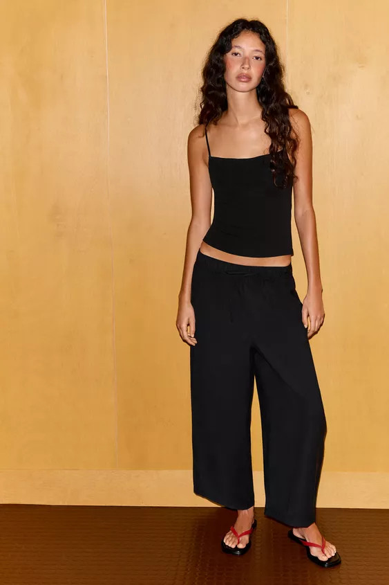 BALLOON PYJAMA-STYLE TROUSERS | Zara UK