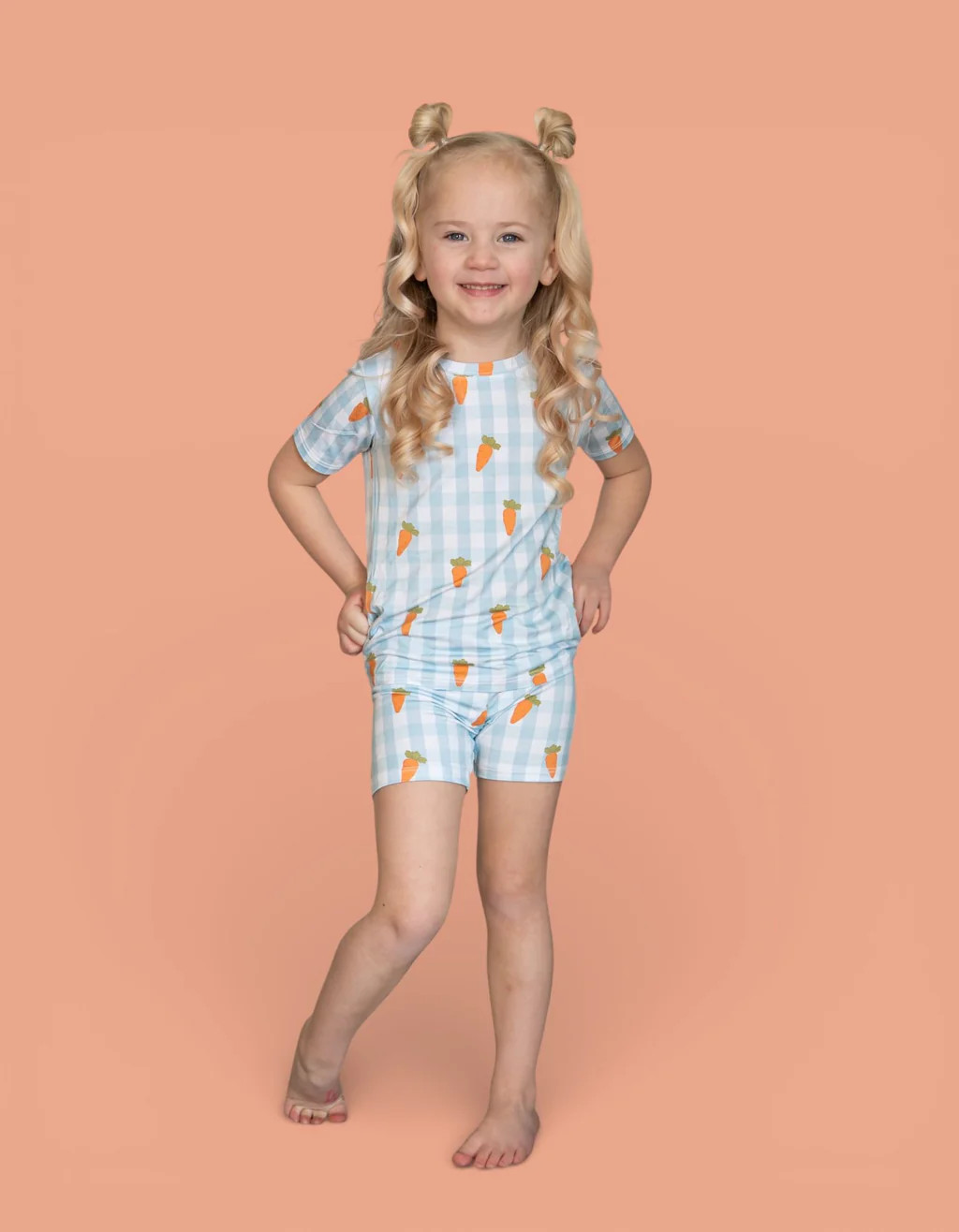 SPRING HARVEST CHECK DREAM SHORT SET | Dream Big Little