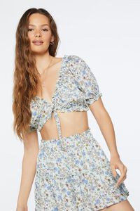 Floral Print Crop Top & Mini Skirt Set | Forever 21 (US)