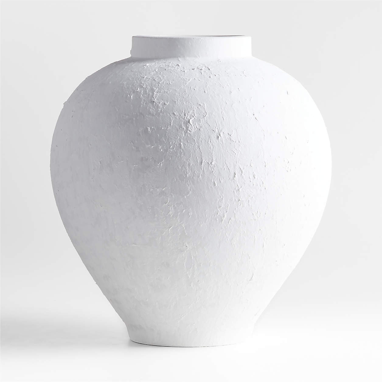 Lorient Tall White Textured Ceramic Vase 22" by Laura Kim + Reviews | Crate & Barrel | Crate & Barrel