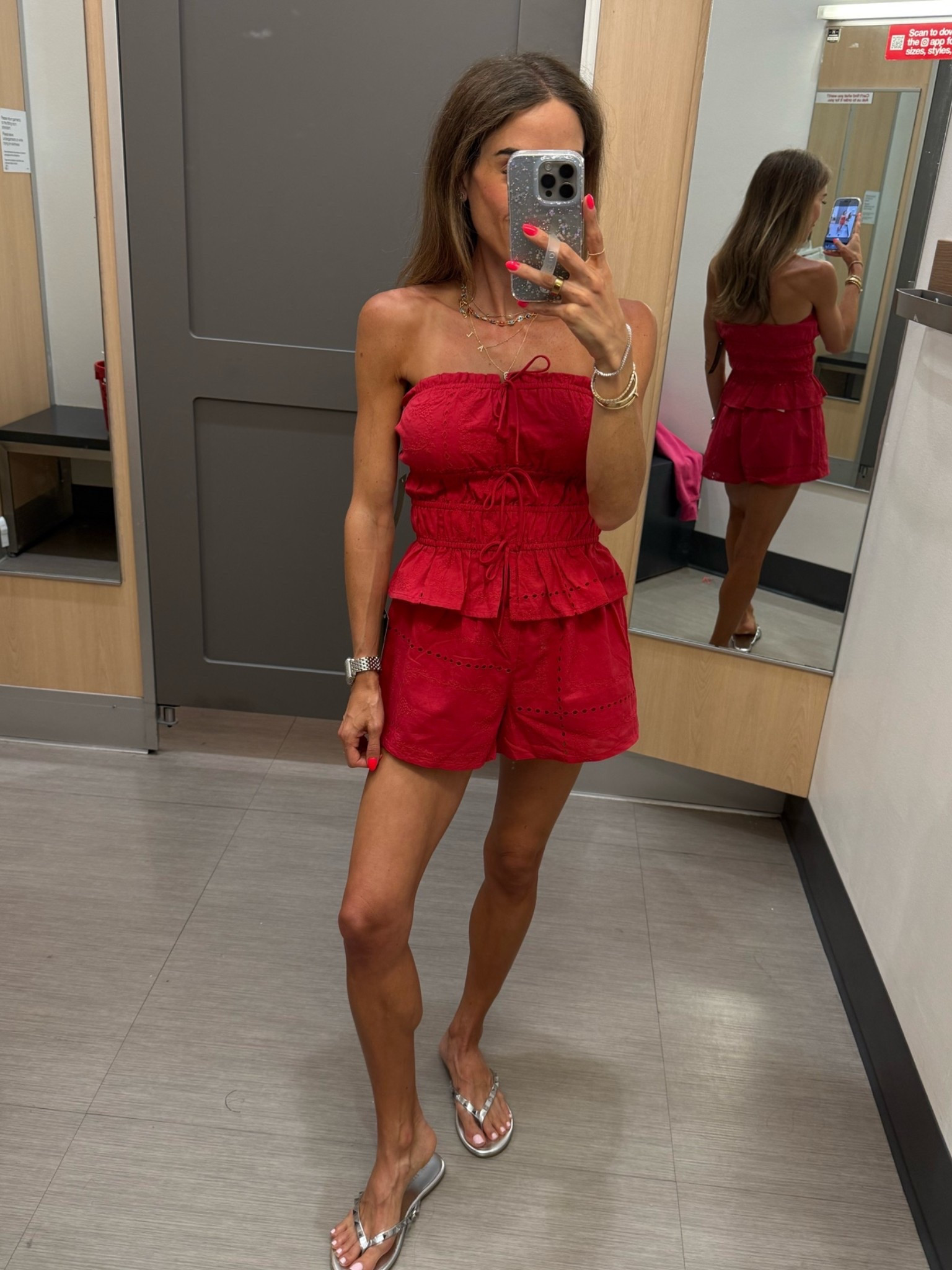Cute summer red eyelet set size xxs

#LTKPetite #LTKSaleAlert