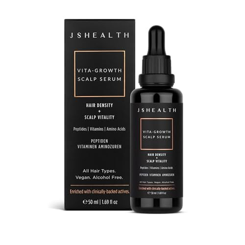 JSHealth Vitamins Vita-Growth Scalp Serum for Hair Density & Scalp Vitality - Hair Serum for Women with Peptides, Vitamins & Amino Acids | Amazon (US)