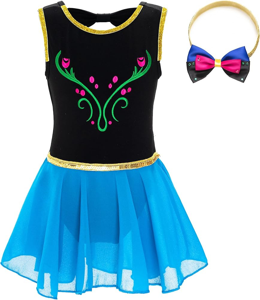 Funna Leotards for Girls Ballet Princess Dance Dress Back Bowknot | Amazon (US)