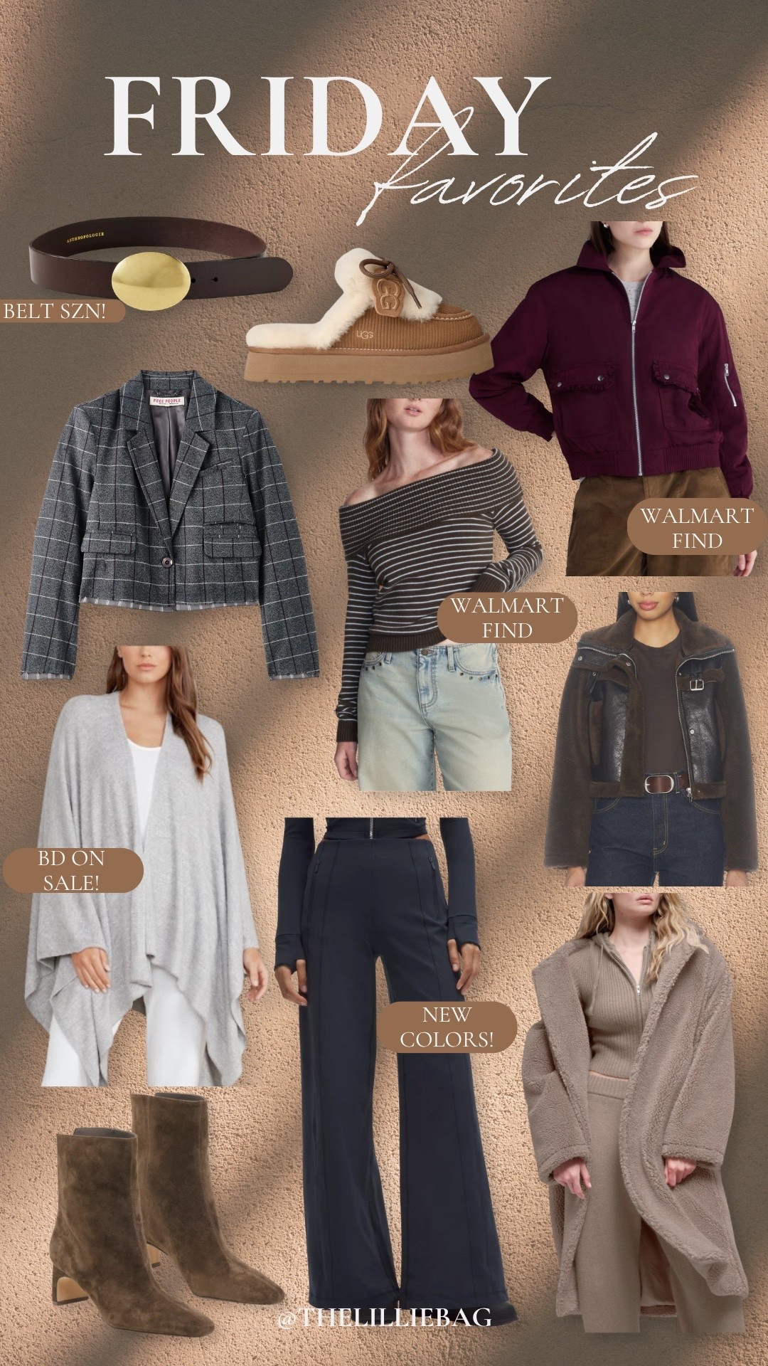 Friday favorites are IN and this might be one of my favorite roundups lately 👀🤎 A mix of fall staples, new colors, Walmart finds + a Barefoot Dreams favorite on sale! The plaid blazer and those UGGs are already giving me outfit ideas 🍂

fall fashion, Walmart finds, UGG shoes, fall outfits, women’s clothing

#LTKootd #LTKSeasonal