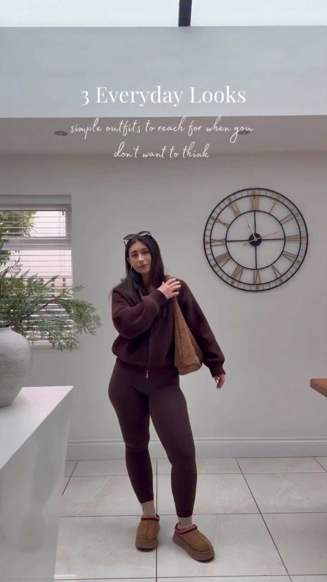 3 Outfits I reach for when im in a rush and don’t have time.. Getting ready myself recently has been near enough impossible especially with the nursery run, I mean I’m still rocking a week of unwashed hair (love that for me). anyway I hope you find these helpful because I feel like everyone has these items in their wardrobe or at least something similar. 
1. Nursery run 
2. Quick trip in the city 
3. Pilates morning with the girls 
These outfits keep me looking semi put together whilst being so easy and quick.