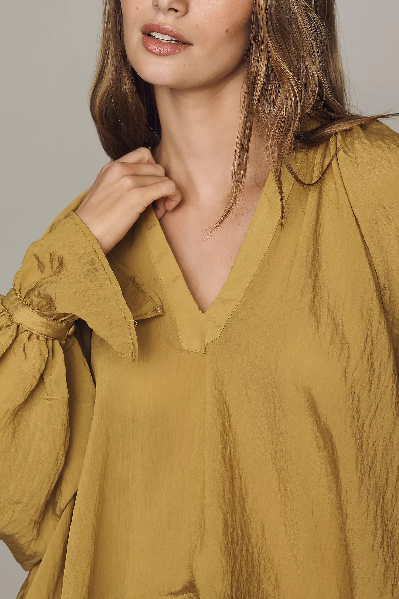 By Anthropologie Semi-Sheer Swing Blouse | Anthropologie (US)