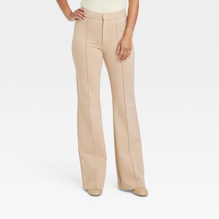 Women's High-Rise Slim Fit Retro Flare Pull-On Pants - A New Day™ | Target