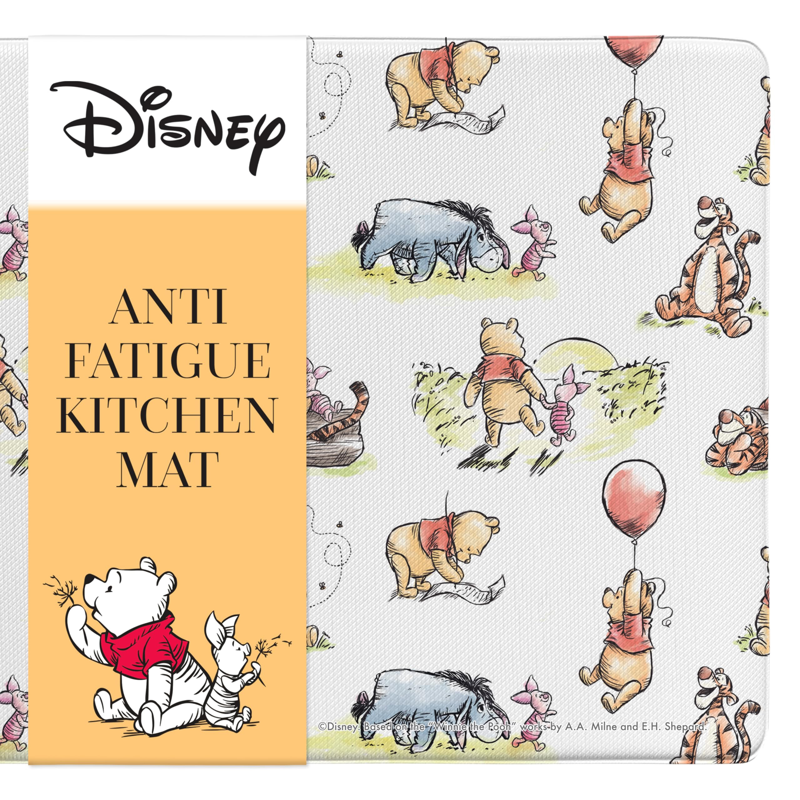 Disney Anti-Fatigue Kitchen Mats for Floor – Cushioned Kitchen Floor Mats with Non-Slip Backing... | Amazon (US)