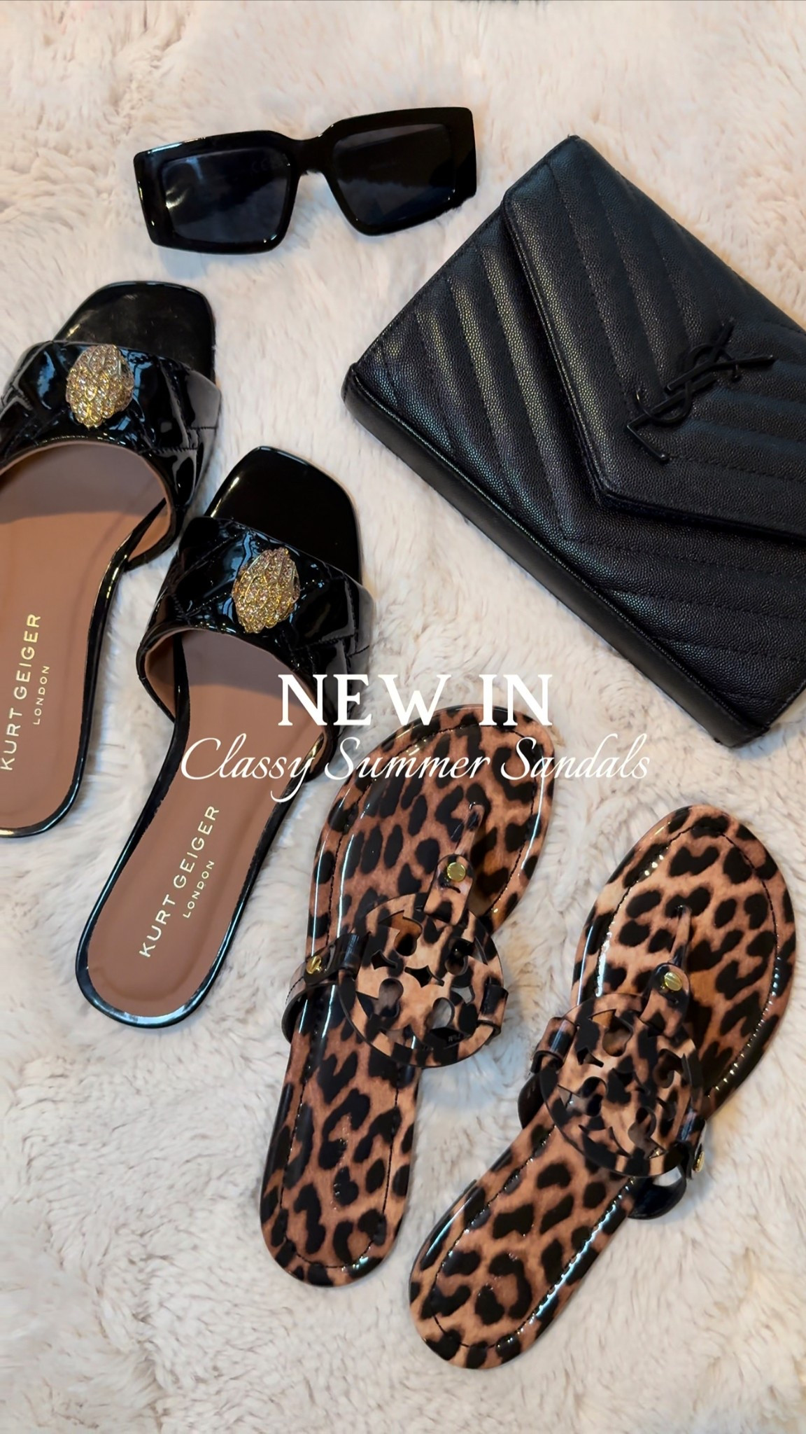 Classy summer sandals 👡🖤🐆 go up a half size! 

Leopard style 
Tory Burch sandals 
Kurt Geiger sandals 

#LTKShoeCrush #LTKStyleTip