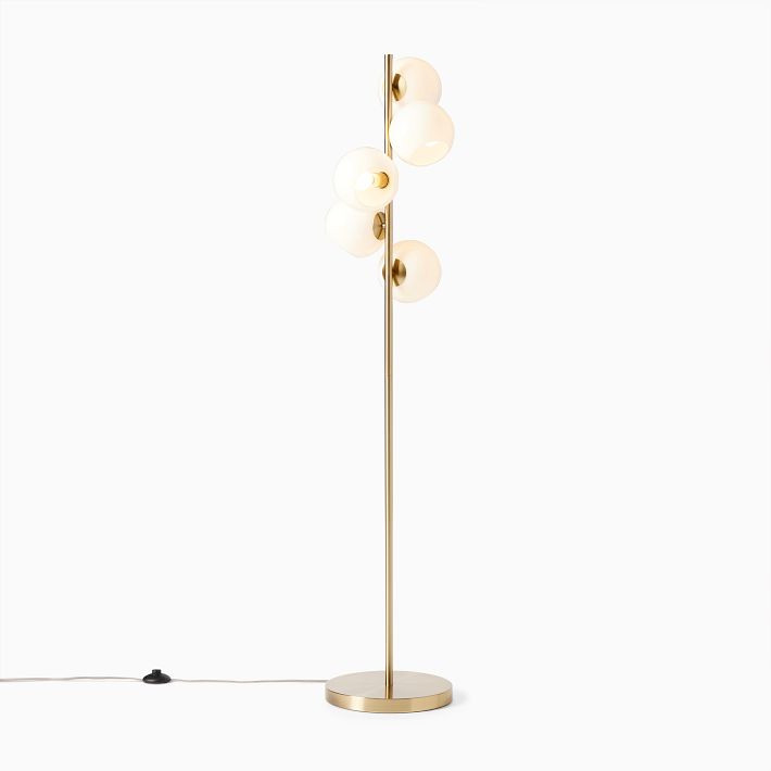 Staggered Glass 5-Light Floor Lamp (60") | West Elm (US)