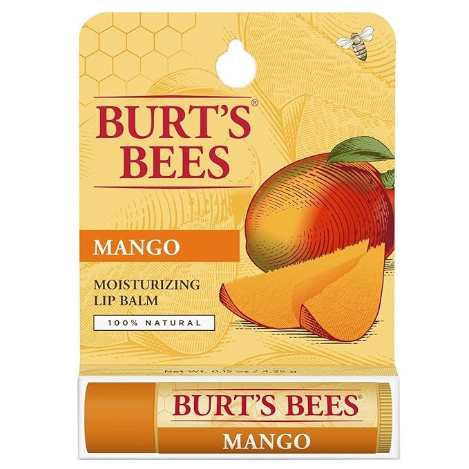 Burt's Bees Mango Moisturizing Lip Balm 0.15 oz | Amazon (US)