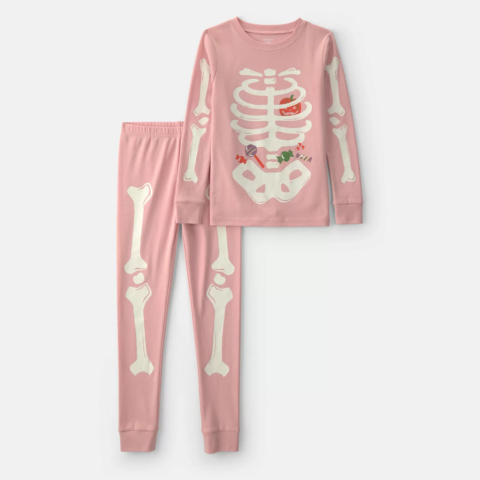 Girls 4-14 Carter's 2-Piece Halloween Skeleton Pajama Top & Pajama Bottom SetCarter's | Kohl's