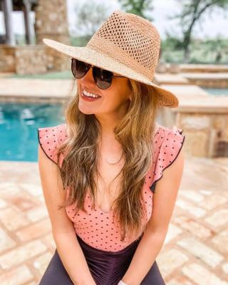 Women's Straw Wide Brim Fedora Hats - Universal Thread™ Brown One Size | Target