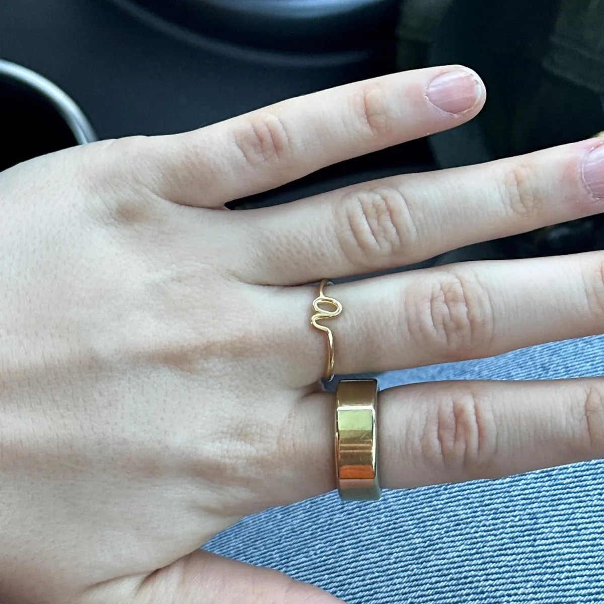 Gold Filled Initial Ring, Personalized Stacking Ring, Anniversary Gift - Etsy | Etsy (Global)